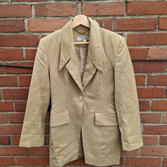 Karen Miller Blazer Size 10 Color Cream - Picture 1 of 3